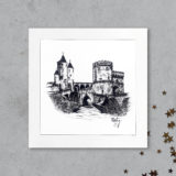 Temple neuf & Porte des Allemands de Metz </br>- lot de 2 prints - – Image 4